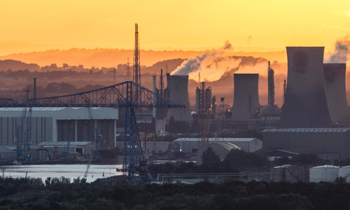 An image of the industry in teesside